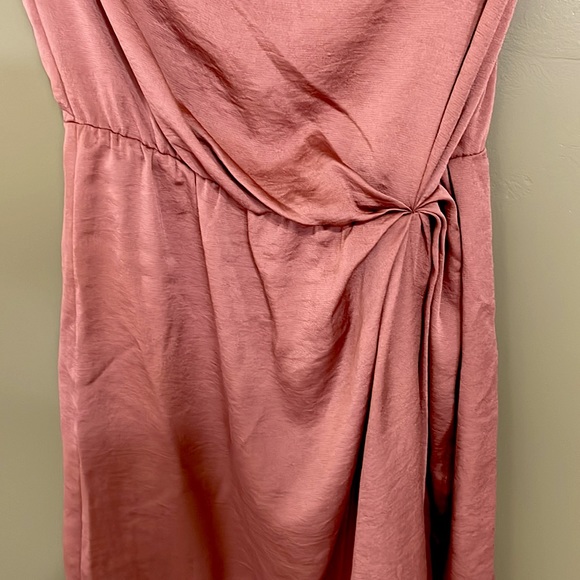 NWT Express Strapless Asymmetrical Hem Dress with knotted waist in size SMALL ! - Picture 9 of 9
